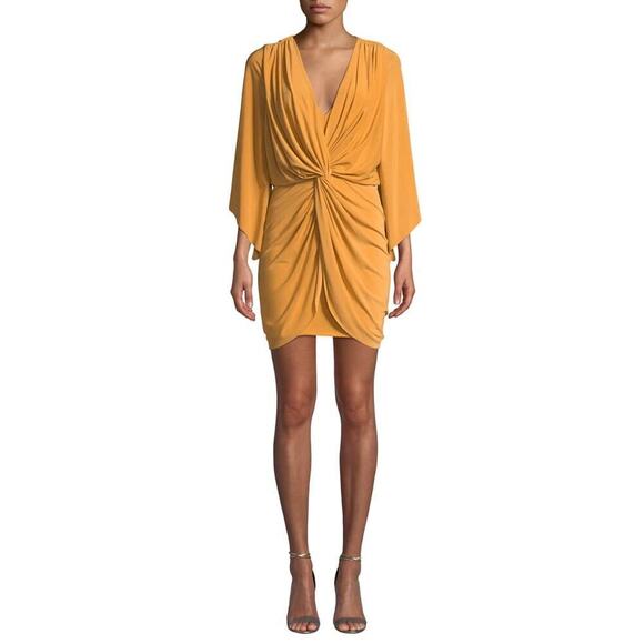 MISA Los Angeles Women's Teget Draped Cocktail Dress Size S NWT - Picture 1 of 12